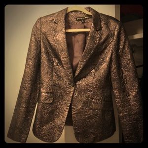 Metallic bronze day to night blazer / jacket